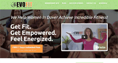 Desktop Screenshot of evofitnh.com